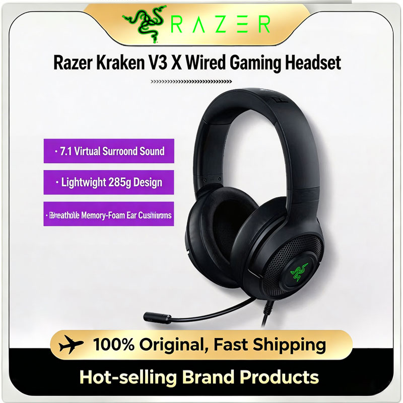 Gaming Headset Rgb - سماعة رأس للألعاب Razer Kraken V3