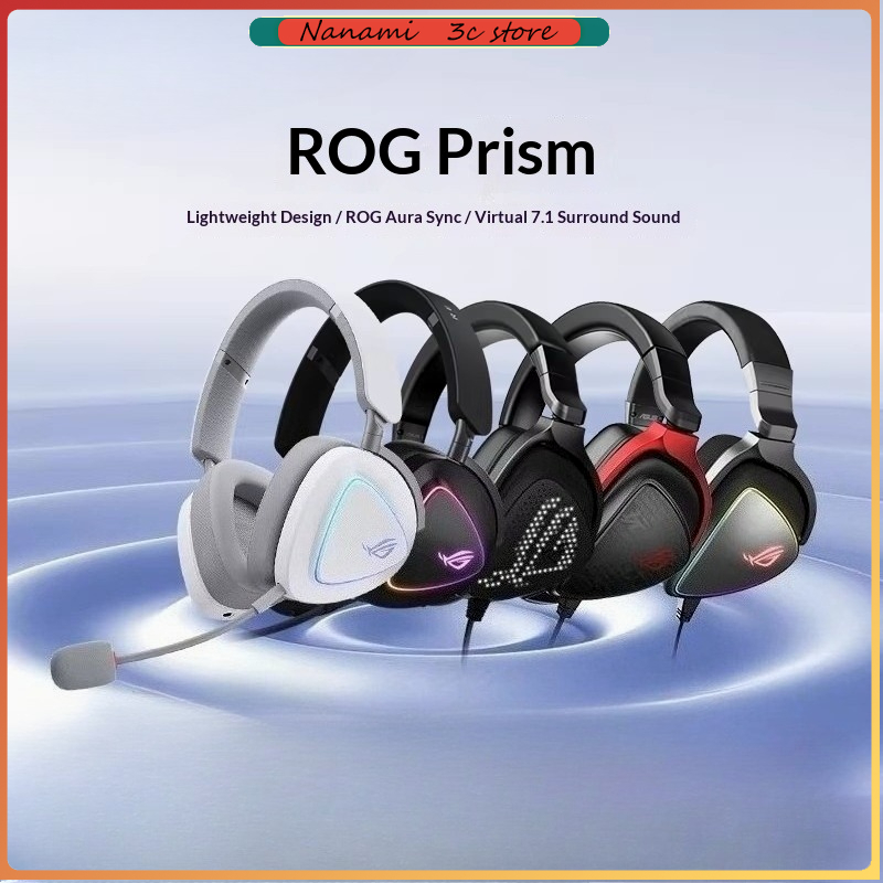 Gaming Headset Rgb - سماعات ألعاب ROG Prism خفيفة الوزن