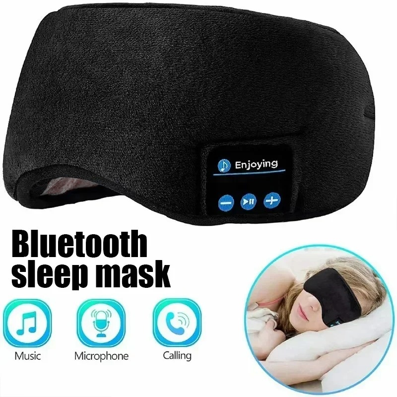 Bluetooth Headset On Ear - قناع عين ثلاثي الأبعاد مع سماعات
