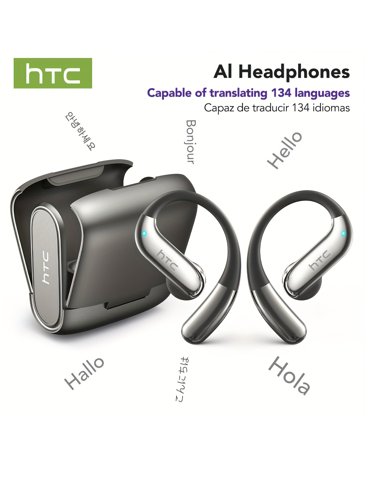 Usb C Earphone - سماعات بلوتوث مفتوحة الأذن HTC 30