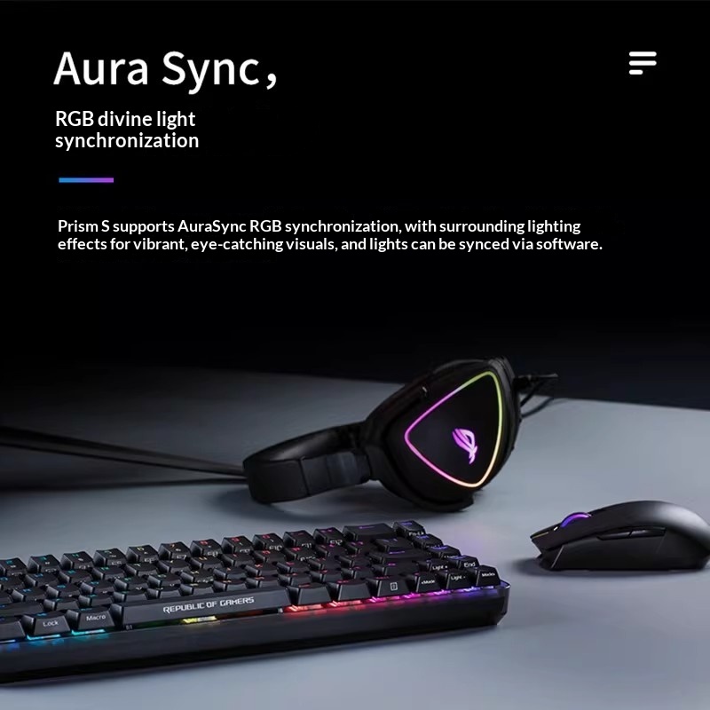سماعات ألعاب ROG Prism خفيفة ا - مراجعة Gaming Headset Rgb وسعره