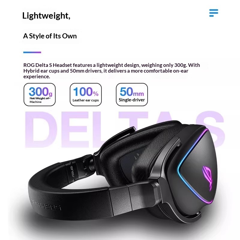 سماعات ألعاب ROG Prism خفيفة ا - مراجعة Gaming Headset Rgb وسعره