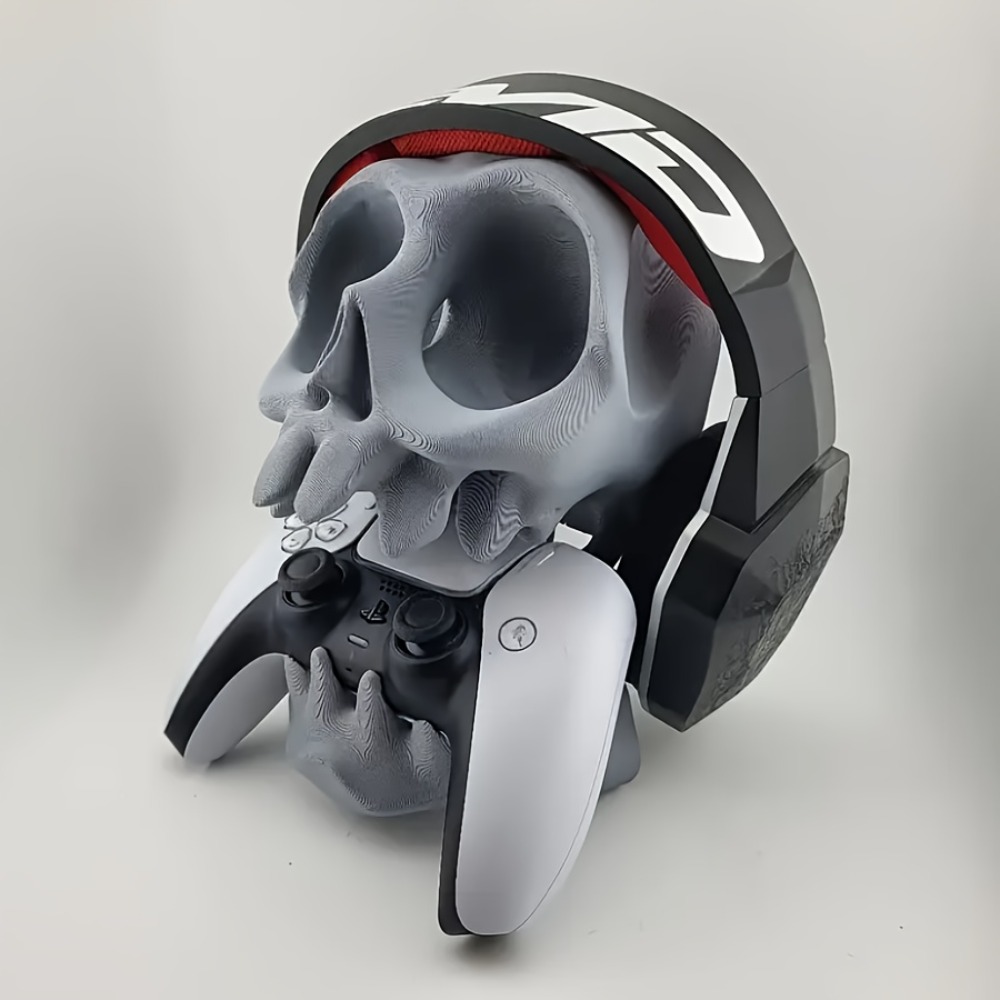 حامل تحكم على شكل جمجمة وحامل  - مراجعة Headphone Stand Desk وسعره
