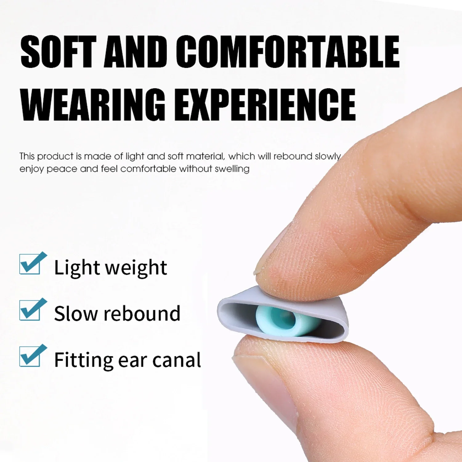 سدادات أذن سيليكون ناعمة عازلة - مراجعة Silicone Ear Tip Replacement وسعره