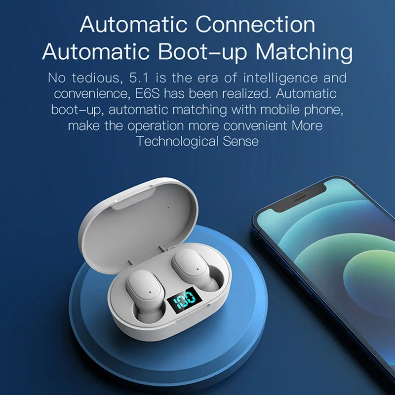 سماعات أذن لاسلكية E6S TWS بتق - مراجعة Bluetooth Headset On Ear وسعره